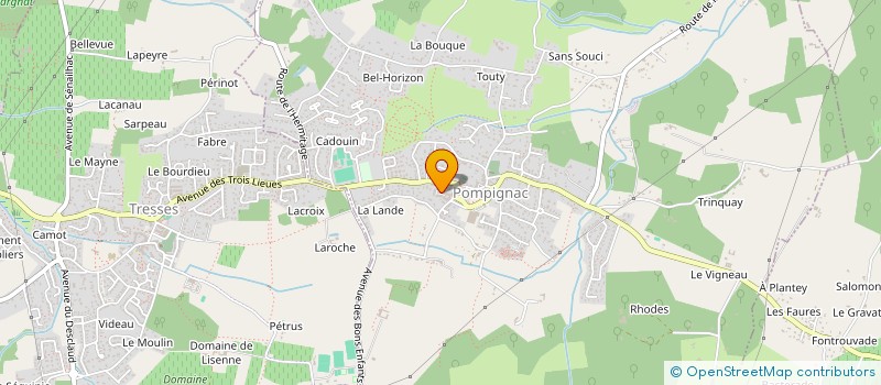 localisation de l'entreprise 2 FRERES  POMPIGNAC