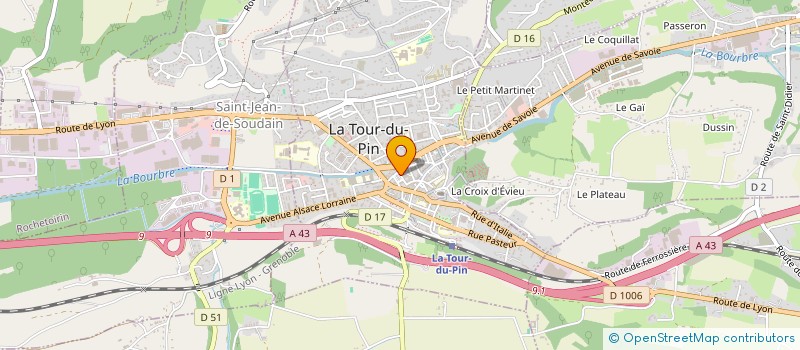 localisation de l'entreprise 2 G  LA TOUR-DU-PIN