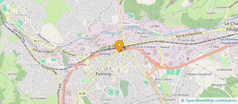 localisation de l'entreprise 2 G à FIRMINY