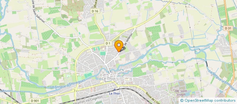 localisation de l'entreprise 2 G +  LE THOR