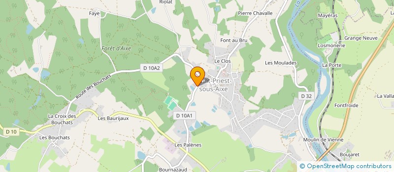 localisation de l'entreprise 2 G à SAINT-PRIEST-SOUS-AIXE