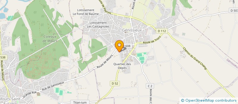 localisation de l'entreprise 2.G.COM  GENISSIEUX