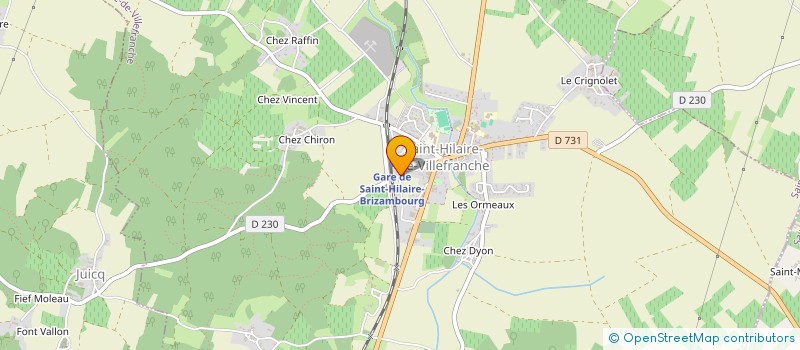 localisation de l'entreprise 2 G CONSTRUCTIONS à SAINT-HILAIRE-DE-VILLEFRANCHE