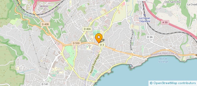 localisation de l'entreprise 2 G F S à LA CIOTAT