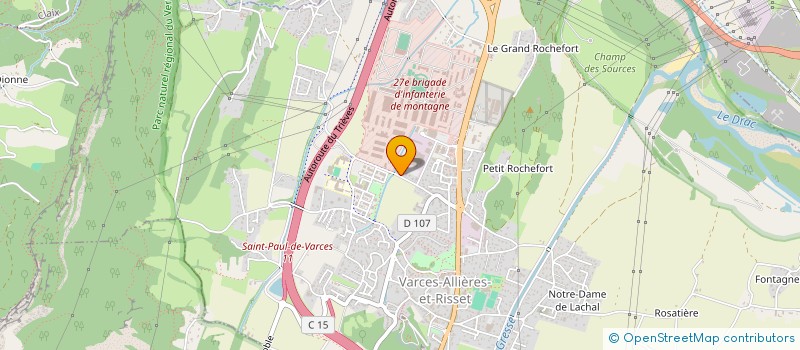 localisation de l'entreprise 2 G TRANSPORTS à L'ALBENC