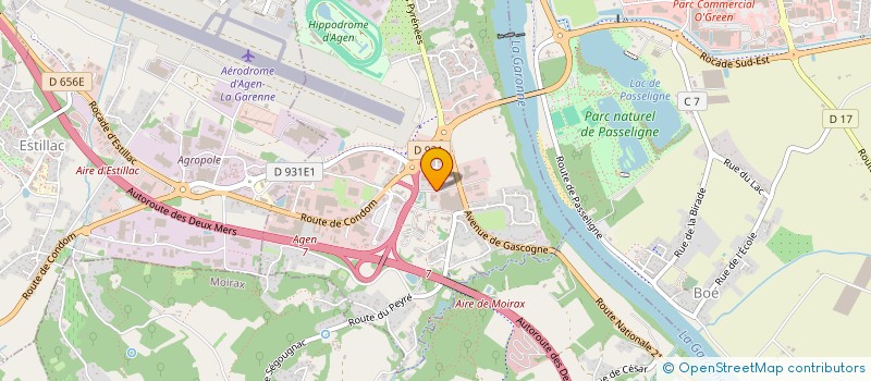 localisation de l'entreprise 2 GASCOGNE  LE PASSAGE