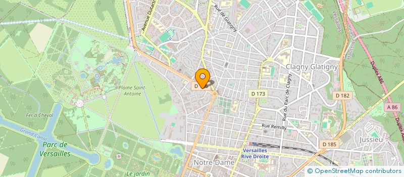 localisation de l'entreprise 2 GLATIGNY  VERSAILLES