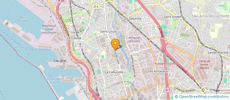 localisation de l'entreprise 2 H BATIMENT à MARSEILLE