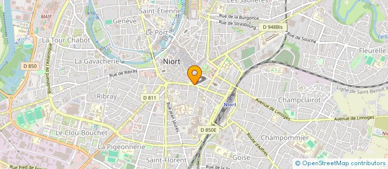 localisation de l'entreprise 2 HADDAD à NIORT
