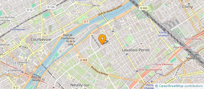 localisation de l'entreprise 2 I.S.M. à LEVALLOIS-PERRET