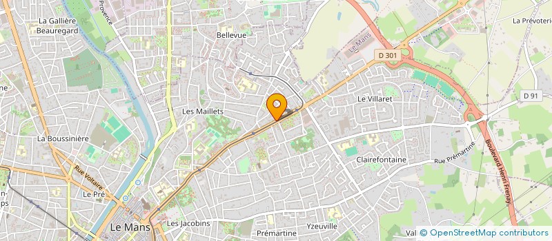 localisation de l'entreprise 2% IMMO  LE MANS