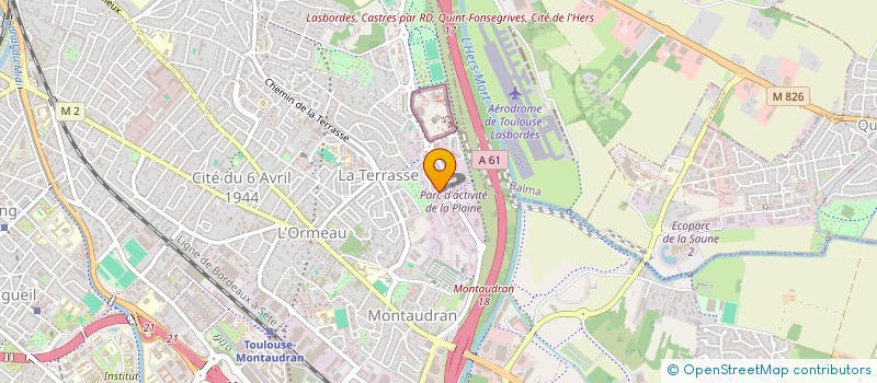 localisation de l'entreprise 2.J  TOULOUSE