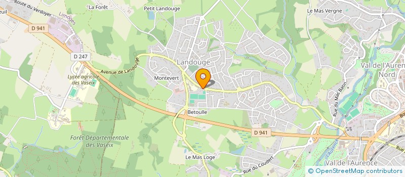 localisation de l'entreprise 2 J IMMO à LIMOGES