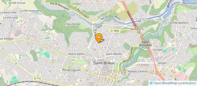 localisation de l'entreprise 2.J.L. à SAINT-BRIEUC