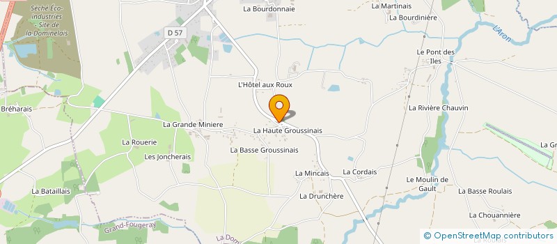 localisation de l'entreprise 2.J.O.  GRAND-FOUGERAY