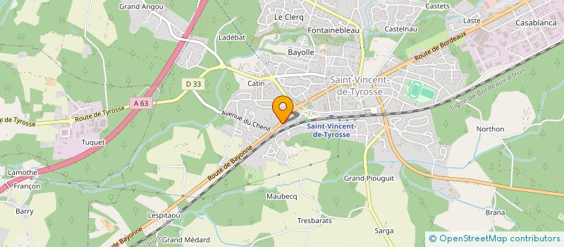 localisation de l'entreprise 2 JB 40 à SAINT-VINCENT-DE-TYROSSE