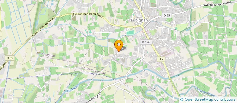 localisation de l'entreprise 2(JM)5L4G  AUBIGNAN