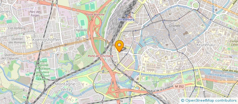 localisation de l'entreprise 2 K INFORMATIQUE à STRASBOURG