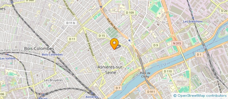 localisation de l'entreprise 2 K NETTOYAGE à ASNIERES-SUR-SEINE