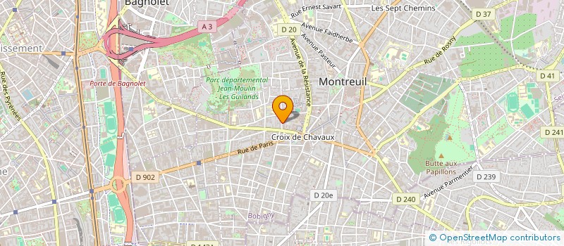 localisation de l'entreprise 2 K R à MONTREUIL