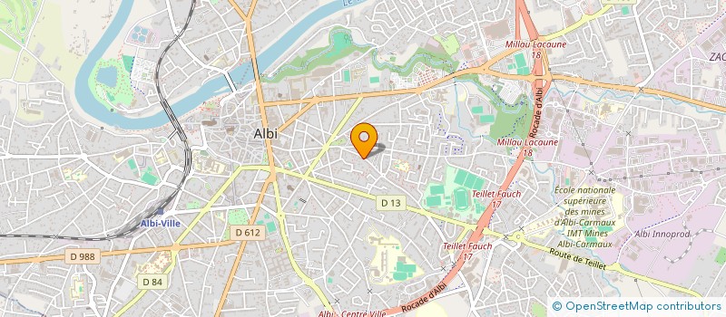 localisation de l'entreprise 2 KF IMMOBILIER à ALBI