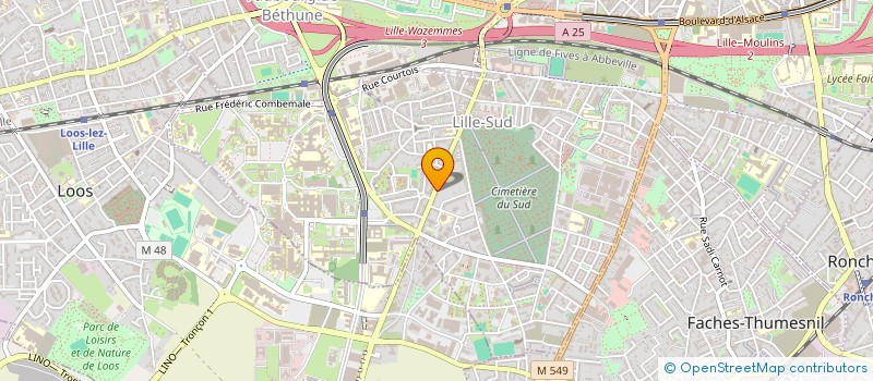 localisation de l'entreprise 2 L à LILLE
