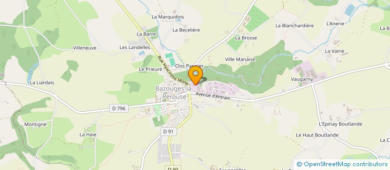 localisation de l'entreprise 2 L.A.M.  BAZOUGES-LA-PEROUSE