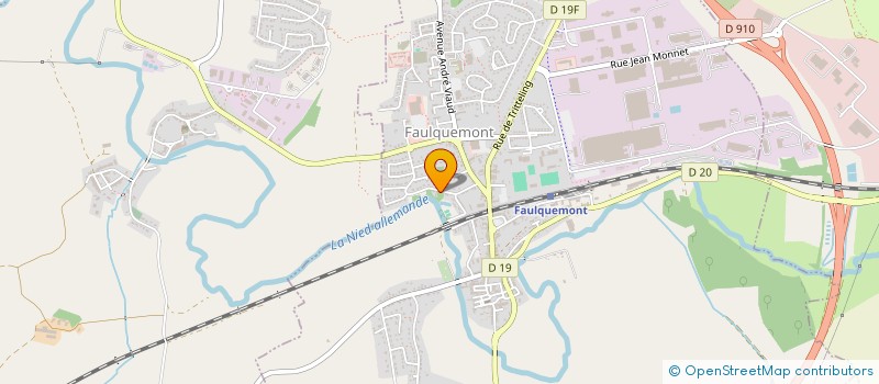 localisation de l'entreprise 2 L'AIR  FAULQUEMONT