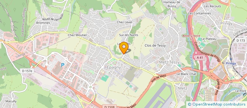 localisation de l'entreprise 2 L AUTOS  EPAGNY METZ-TESSY