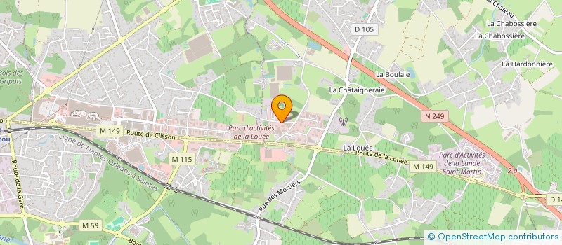 localisation de l'entreprise 2.L.E.  HAUTE-GOULAINE