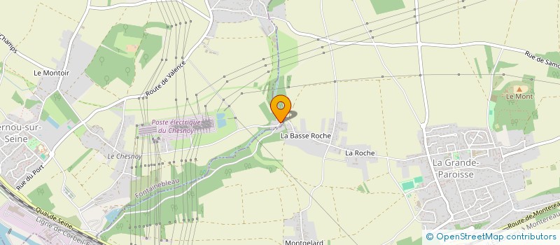 localisation de l'entreprise 2.L.M. à VERNOU-LA-CELLE-SUR-SEINE