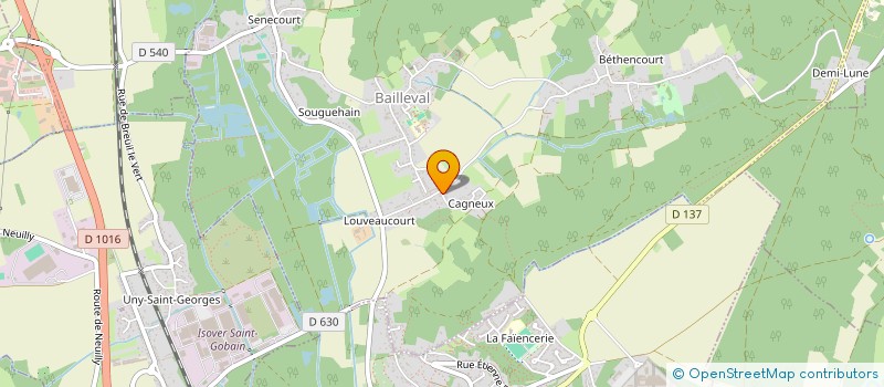 localisation de l'entreprise 2 LA MADELEINE  BAILLEVAL