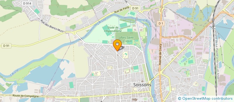 localisation de l'entreprise 2 LF CHALLENGE à SOISSONS