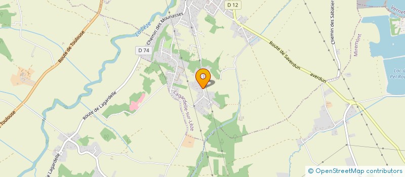 localisation de l'entreprise 2 LM GRANIT  LAGARDELLE-SUR-LEZE