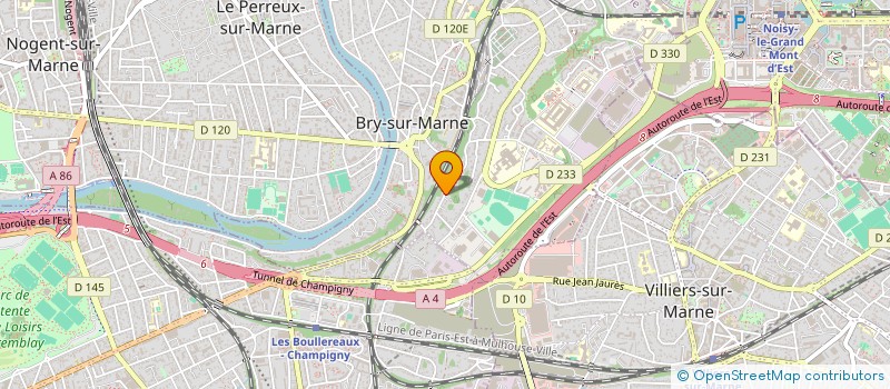 localisation de l'entreprise 2 LOUIS PASTEUR à BRY-SUR-MARNE