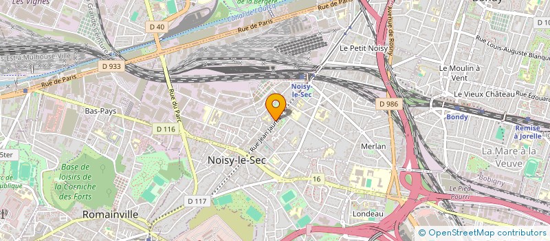 localisation de l'entreprise 2 M à NOISY-LE-SEC