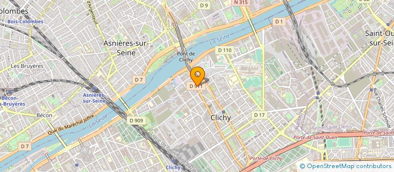 localisation de l'entreprise 2 M à CLICHY
