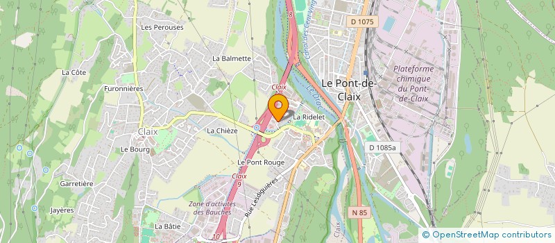 localisation de l'entreprise 2 M  CLAIX