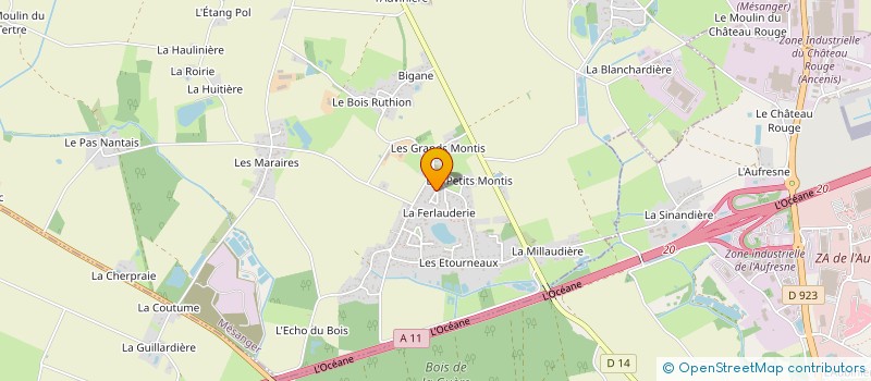 localisation de l'entreprise 2.M.  MESANGER