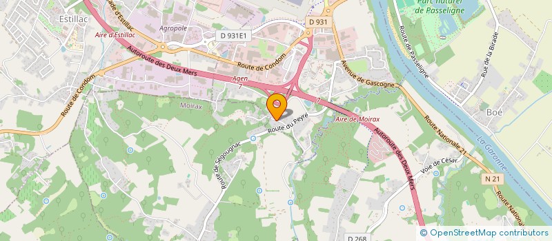 localisation de l'entreprise 2 M  LE PASSAGE