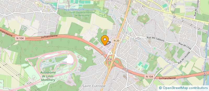 localisation de l'entreprise 2 M à LINAS