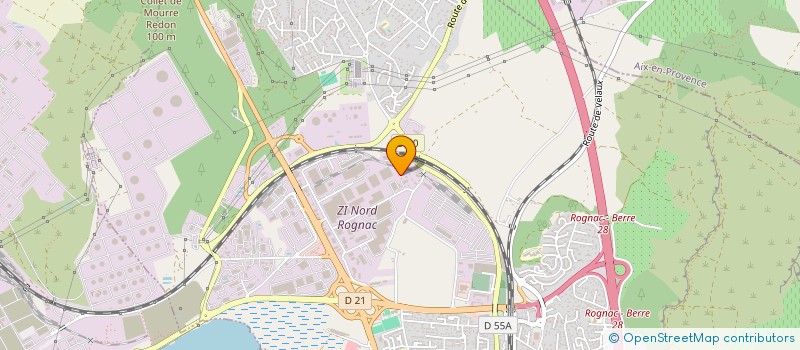 localisation de l'entreprise 2 M  ROGNAC