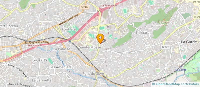 localisation de l'entreprise 2 M  TOULON