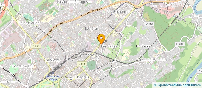 localisation de l'entreprise 2 M - AUTO  BESANCON