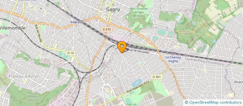 localisation de l'entreprise 2 M B  GAGNY