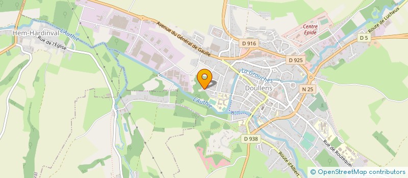 localisation de l'entreprise 2 M DIFFUSION NORD  DOULLENS