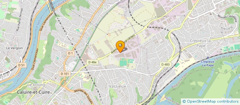 localisation de l'entreprise 2 M ETANCHEITE à CALUIRE-ET-CUIRE