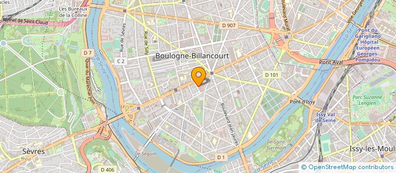 localisation de l'entreprise 2 M INDUSTRIE à BOULOGNE-BILLANCOURT
