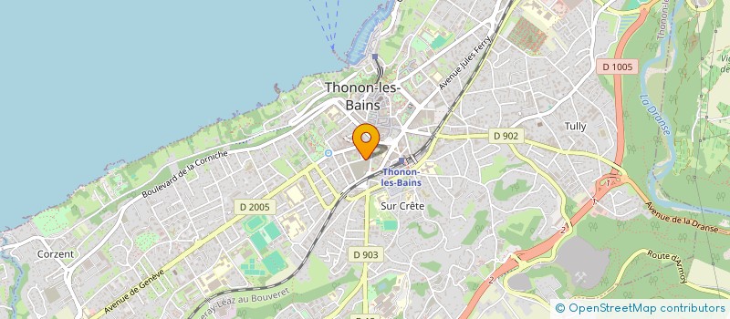 localisation de l'entreprise 2 M.J. à THONON-LES-BAINS