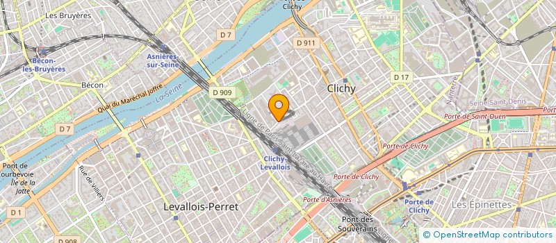 localisation de l'entreprise 2 M PRO à CLICHY